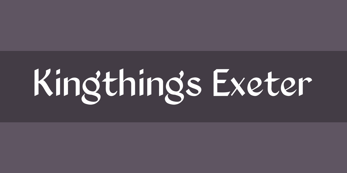 Kingthings Exeter Regular Font preview